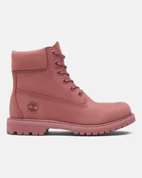 Timberland Stivale Stringato Impermeabile Timberland Premium 6-Inch da Donna in rosso, Donna, rosso, Taglia: 39 