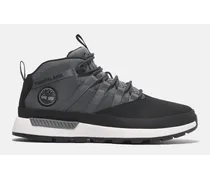 Sneaker Bassa Stringata Euro Trekker da Uomo in colore nero e grigio, Uomo, colore nero, Taglia