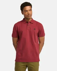 Timberland Polo a Maniche Corte in Piqué Millers River da Uomo in rosso, Uomo, rosso, Taglia Rosso