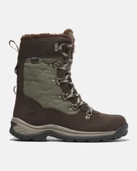 Timberland Stivale Alto da Neve Stringato Impermeabile Chocorua da Donna in marrone scuro, Donna, marrone, Taglia: 41.5 