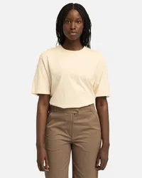 Timberland T-shirt a Maniche Corte Lush da Donna in beige, Donna, beige, Taglia: L 