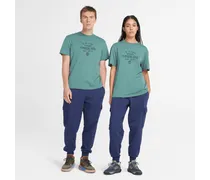 T-shirt con Grafica in verde acqua, Uomo, verde acqua, Taglia