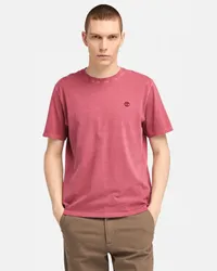 Timberland T-shirt a Maniche Corte Tinta in Capo Dunstan River da Uomo in rosso, Uomo, rosso, Taglia Rosso