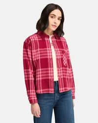 Timberland Camicia in Flanella di Peso Medio da Donna in rosso, Donna, rosso, Taglia: L 