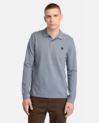 Timberland Polo M/L in Piqué Millers River da Uomo in grigio, Uomo, grigio, Taglia Grigio