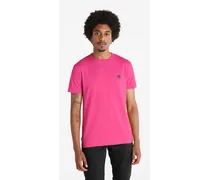 T-shirt Slim-fit Dunstan River Da Uomo In Rosa Rosa