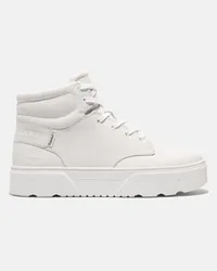 Timberland Sneaker Alta Stringata Laurel Court da Donna in bianco, Donna, bianco, Taglia: 38 