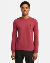 Timberland T-shirt M/L Dunstan River da Uomo in rosso, Uomo, rosso, Taglia Rosso