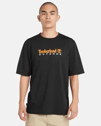 Timberland T-shirt con Grafica Outdoor e Protezione UV da Uomo in colore nero, Uomo, colore nero, Taglia Colore