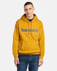 Timberland Felpa con Cappuccio Established 1973 da Uomo in giallo, Uomo, giallo, Taglia Giallo