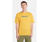 T-shirt Anti-uv Con Stampa Da Uomo In Giallo Giallo