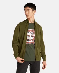 Timberland Maglione con Zip Williams River da Uomo in verde, Uomo, verde, Taglia Verde