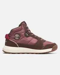 Timberland Sneaker Alta Stringata Retro Swift da Donna in rosso, Donna, rosso, Taglia: 38 