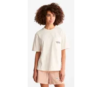 T-shirt Con Tasca Da Donna Timberchill In Bianco Bianco