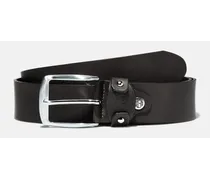 Cintura In Pelle Con Fibbia Squadrata E Logo Sul Passante Da Uomo In Colore Nero Colore Nero