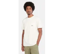 T-shirt Con Tasca In Cotone Da Uomo In Beige No Color
