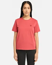 Timberland T-shirt a Maniche Corte Dunstan da Donna in rosa, Donna, rosa, Taglia: L 