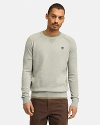 Timberland Maglione in Cotone con Maniche Raglan Williams River da Uomo in grigio, Uomo, grigio, Taglia Grigio