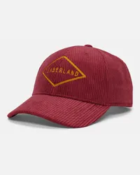 Timberland Cappellino in Velluto a Coste All Gender in rosso scuro, rosso Rosso