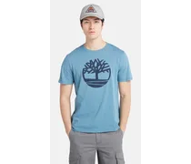 T-shirt Con Logo Ad Albero Kennebec River Da Uomo In Blu Blu