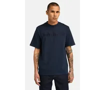T-shirt a Maniche Corte Hampthon da Uomo in blu scuro, Uomo, blu, Taglia