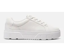 Sneaker Bassa Stringata Da Donna In Bianco Bianco