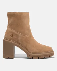 Timberland Stivale con Zip Allington Heights Mid da Donna in pelle scamosciata marrone chiaro, Donna, arancione, Taglia: 43 