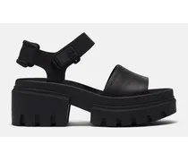 Sandalo a Doppia Fascia Everleigh da Donna in colore nero, Donna, colore nero, Taglia: 39.5