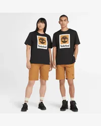 Timberland T-shirt Stack Logo All Gender in colore nero, colore nero, Taglia: S 