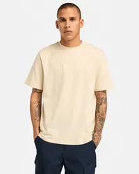 Timberland T-shirt a Maniche Corte Hampthon da Uomo in beige, Uomo, beige, Taglia Beige