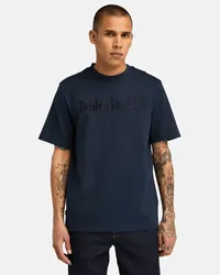 Timberland T-shirt a Maniche Corte Hampthon da Uomo in blu scuro, Uomo, blu, Taglia Blu