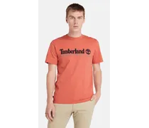 T-shirt a Maniche Corte con Logo da Uomo in arancione, Uomo, arancione, Taglia