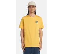 Timberland T-shirt con Grafica sul Retro da Uomo in giallo, Uomo, giallo, Taglia Giallo