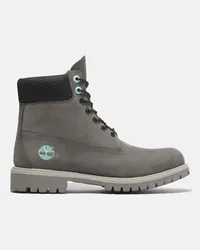 Timberland Stivale Stringato Impermeabile Timberland Premium 6-Inch da Uomo in grigio chiaro, Uomo, grigio, Taglia Grigio