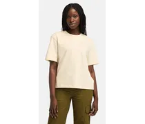 Timberland T-shirt a Maniche Corte Stack Logo da Donna in beige, Donna, beige, Taglia: XL 