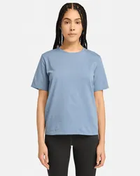 Timberland T-shirt a Maniche Corte Dunstan da Donna in blu chiaro, Donna, blu, Taglia: XS 