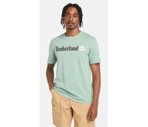 T-shirt con Logo Lineare da Uomo in verde chiaro, Uomo, verde acqua, Taglia