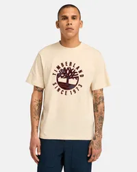 Timberland T-shirt con Grafica Holiday da Uomo in beige, Uomo, beige, Taglia Beige