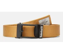 Timberland Cintura in Materiale Rinforzato con Fibbia a Pressione 35 mm/1,4" da Uomo in giallo scuro, Uomo, giallo, Taglia Giallo