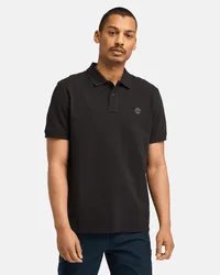 Timberland Polo a Maniche Corte in Piqué Millers River da Uomo in colore nero, Uomo, colore nero, Taglia Colore