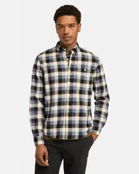 Timberland Camicia a Quadri con Tecnologia SolucellAir da Uomo in grigio, Uomo, grigio, Taglia Grigio