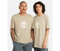 T-shirt Grafica Con Logo Refibra All Gender In Verde Chiaro Verde Chiaro Unisex