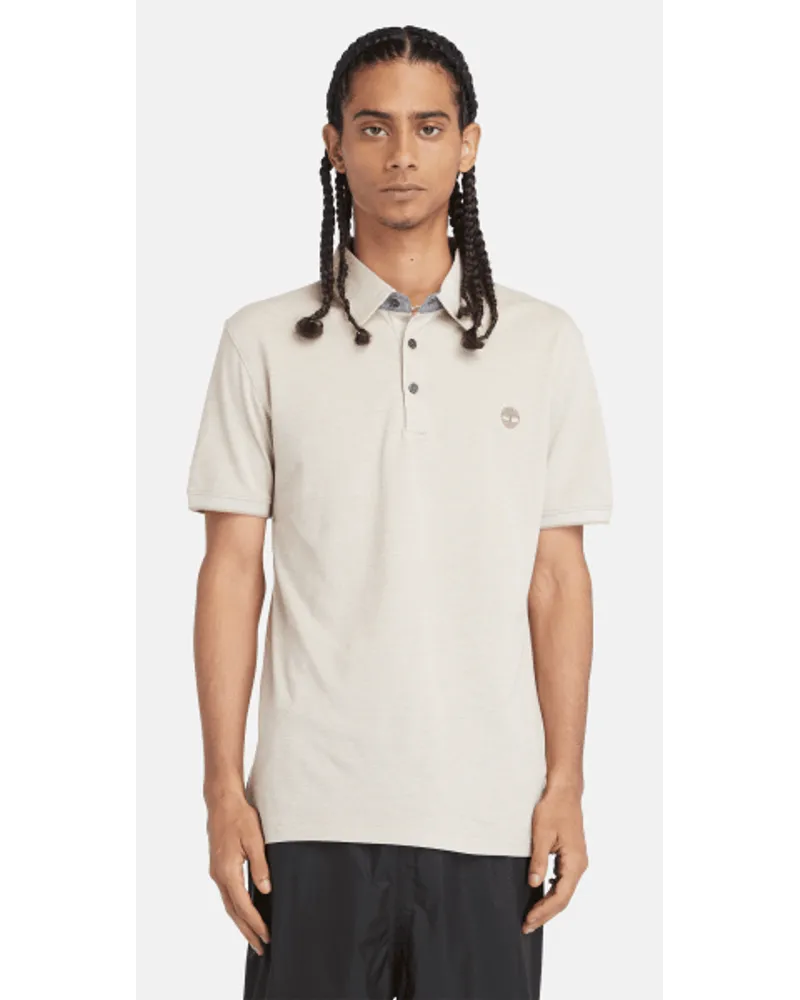 Timberland Polo Oxford Baboosic Brook da Uomo in beige, Uomo, Beige, Taglia Beige