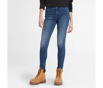 Jeans Skinny In Denim Da Donna In Indaco Blu