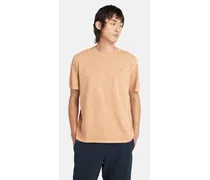 T-shirt Garment-Dyed da Uomo in giallo scuro, Uomo, giallo, Taglia