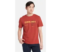 T-shirt Con Grafica Outdoor Da Uomo In Rosso Rosso