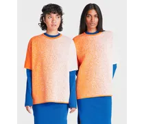 T-shirt In Maglia  X Suzanne Oude Hengel Future73 Ss Da Donna In Arancione Arancione