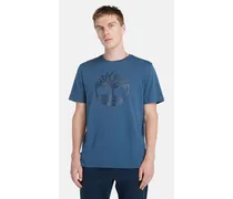 T-shirt Con Logo Ad Albero Kennebec River Da Uomo In Blu Blu