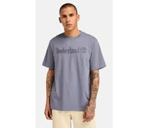 Timberland T-shirt a Maniche Corte Hampthon da Uomo in grigio scuro, Uomo, grigio, Taglia Grigio