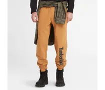 Pantaloni Della Tuta Con Logo Da Uomo In Giallo Scuro Giallo/colore Nero